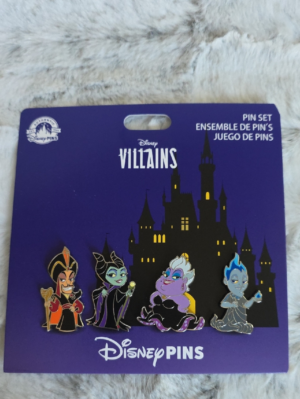 Disney Villains Pin Set - Jafar, Maleficent, Ursula, Hades